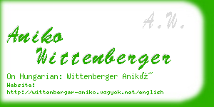 aniko wittenberger business card